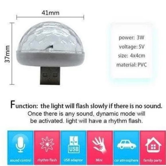 Sound Control car interior magic light display - Picture 3 of 3